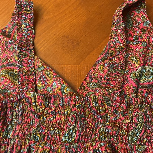 Bohemian Small Paisley Dress Flowy - Picture 7 of 9